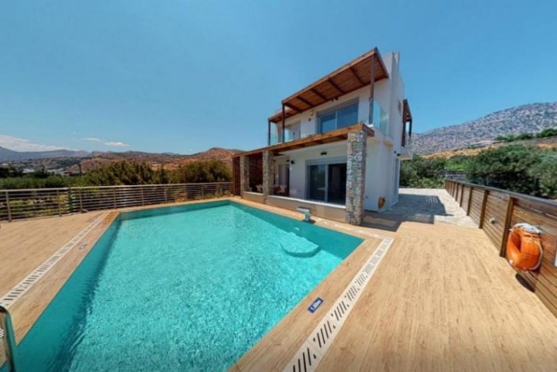 Tsifliki Kreta, Tsifliki: Umweltfreundliche Villa mit Pool, Garten und Whirlpool bei Elounda zu verkaufen Haus kaufen